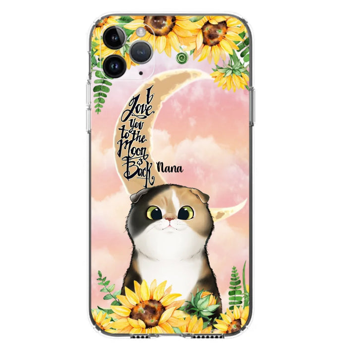 Custom Personalized Cat Phone Case - Best Gift Idea For Cat Lovers With Upto 7 Cats - Case For iPhone, Samsung and Xiaomi