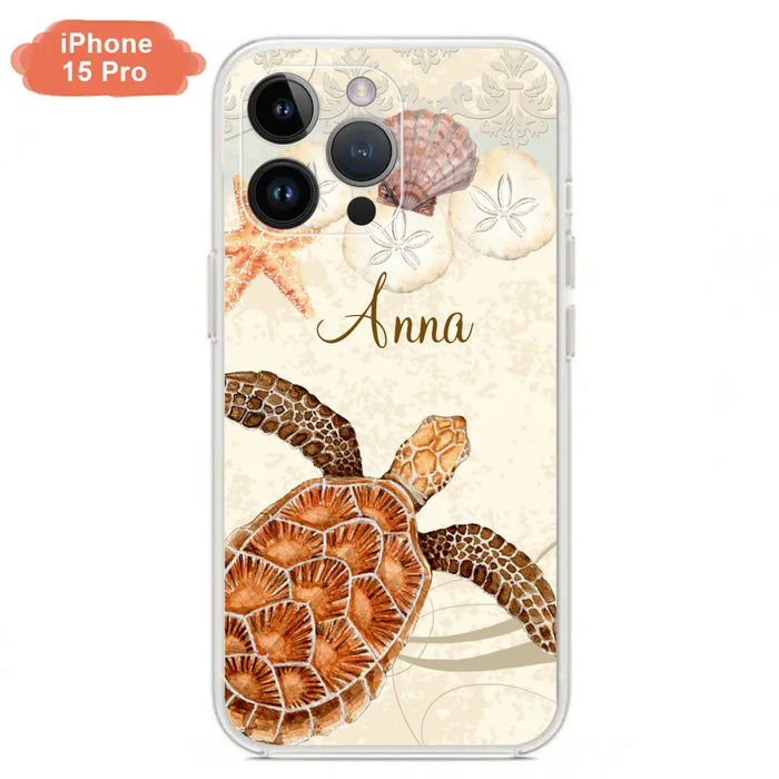 Custom Personalized Sea Turtle Phone Case - Best Gift For Turtle Lover's - Case For iPhone, Samsung and Xiaomi - DTJ0EN