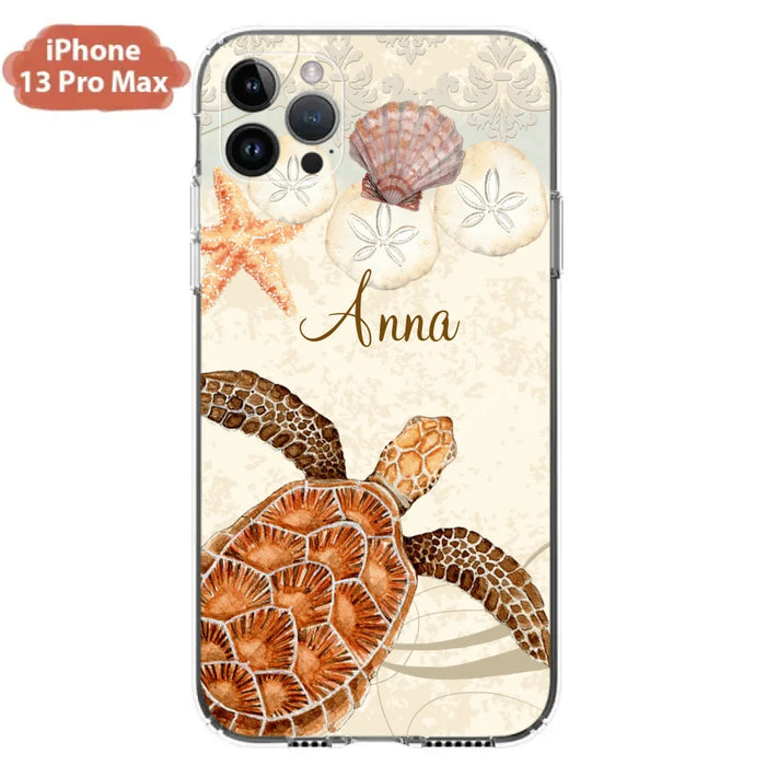 Custom Personalized Sea Turtle Phone Case - Best Gift For Turtle Lover's - Case For iPhone, Samsung and Xiaomi - DTJ0EN