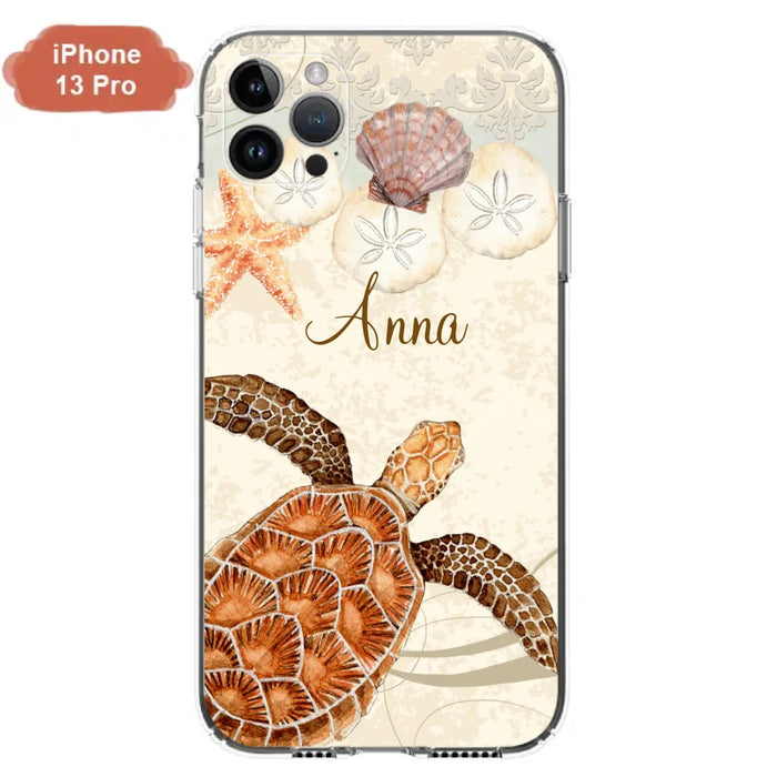 Custom Personalized Sea Turtle Phone Case - Best Gift For Turtle Lover's - Case For iPhone, Samsung and Xiaomi - DTJ0EN