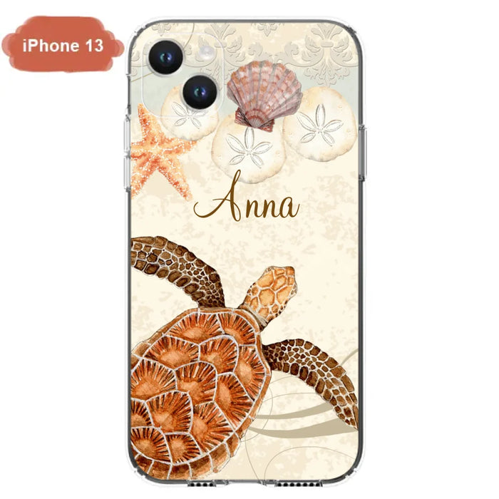 Custom Personalized Sea Turtle Phone Case - Best Gift For Turtle Lover's - Case For iPhone, Samsung and Xiaomi - DTJ0EN