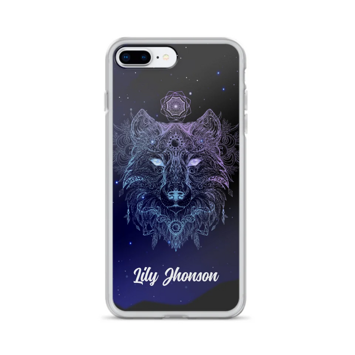 Custom Personalized Wolf Mandala Phone Case - Best Gift For Wolf Lover's - Case For iPhone, Samsung and Xiaomi - TOMO90