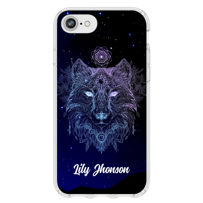 Custom Personalized Wolf Mandala Phone Case - Best Gift For Wolf Lover's - Case For iPhone, Samsung and Xiaomi - TOMO90