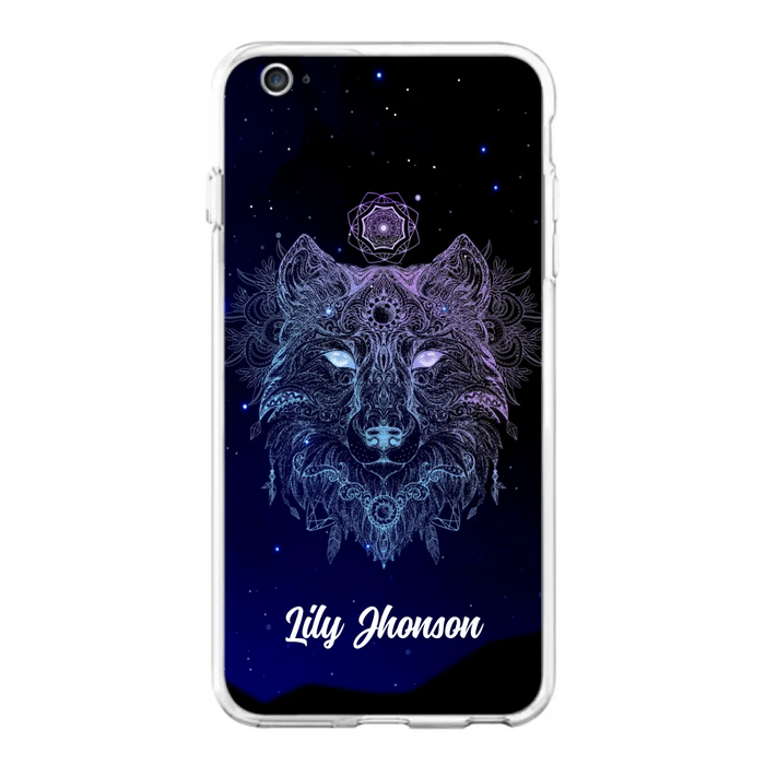 Custom Personalized Wolf Mandala Phone Case - Best Gift For Wolf Lover's - Case For iPhone, Samsung and Xiaomi - TOMO90