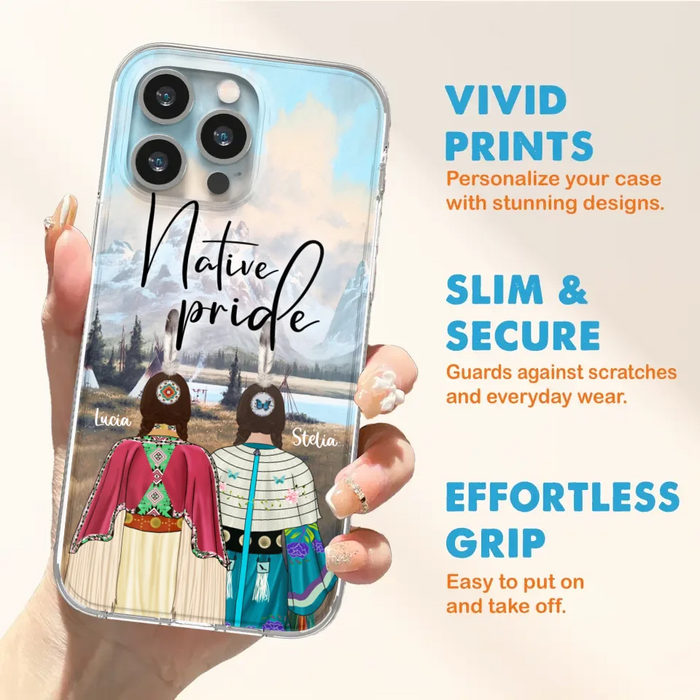 Custom Personalized Native American Couple Phone Case - Native Pride - Case Phone For iPhone And Samsung