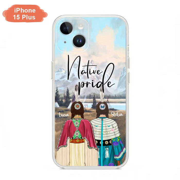 Custom Personalized Native American Couple Phone Case - Native Pride - Case Phone For iPhone And Samsung