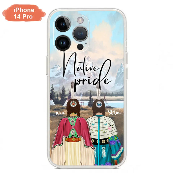 Custom Personalized Native American Couple Phone Case - Native Pride - Case Phone For iPhone And Samsung