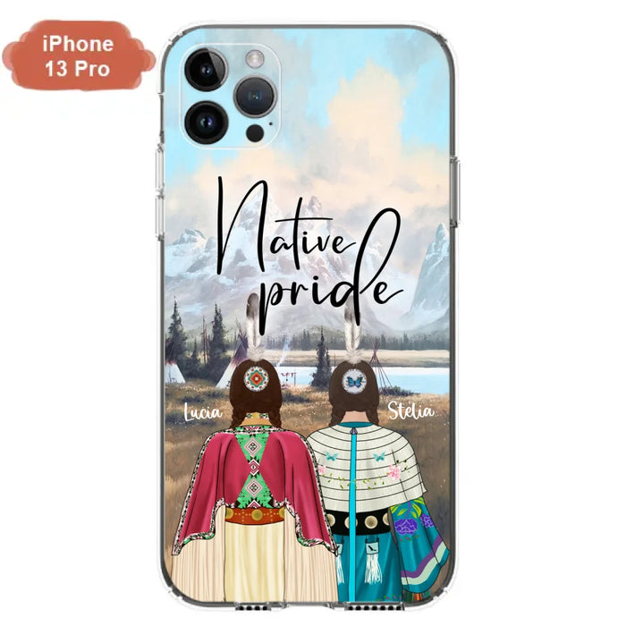 Custom Personalized Native American Couple Phone Case - Native Pride - Case Phone For iPhone And Samsung