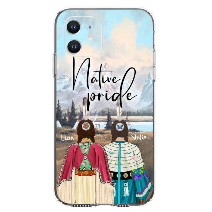 Custom Personalized Native American Couple Phone Case - Native Pride - Case Phone For iPhone And Samsung