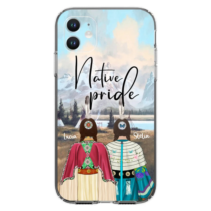 Custom Personalized Native American Couple Phone Case - Native Pride - Case Phone For iPhone And Samsung