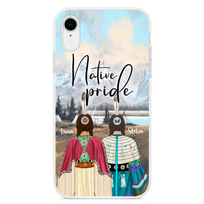 Custom Personalized Native American Couple Phone Case - Native Pride - Case Phone For iPhone And Samsung