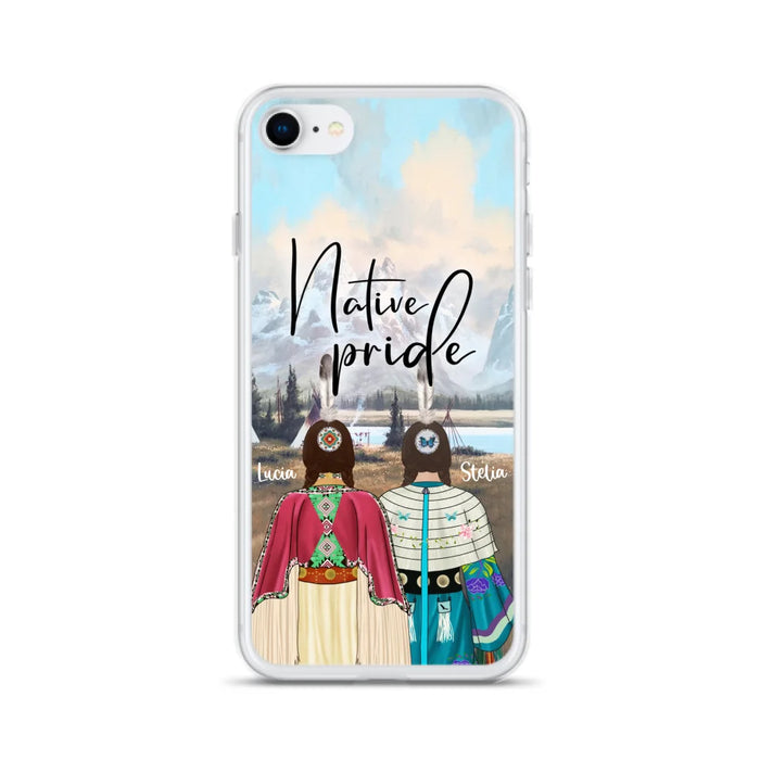 Custom Personalized Native American Couple Phone Case - Native Pride - Case Phone For iPhone And Samsung