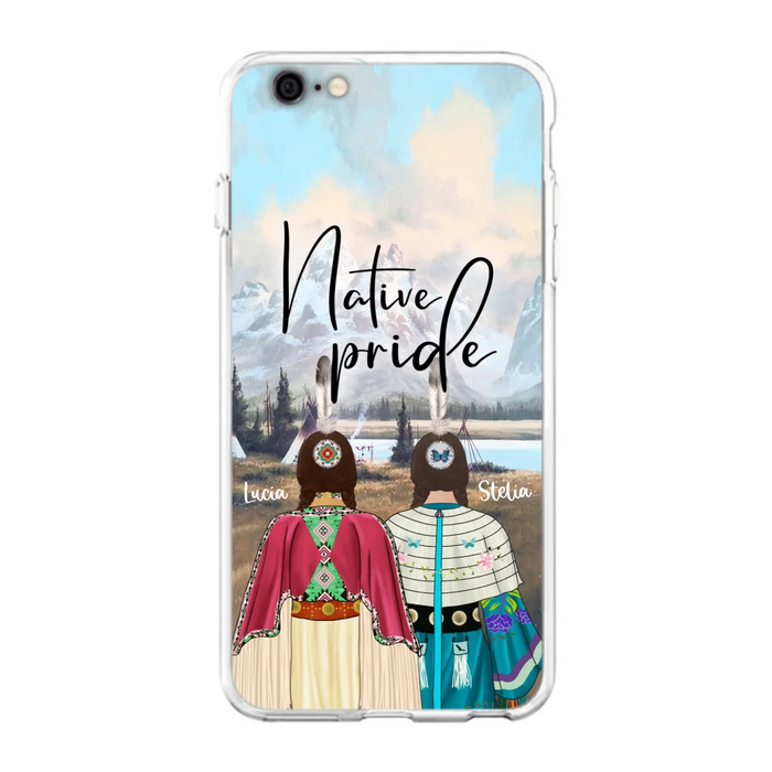 Custom Personalized Native American Couple Phone Case - Native Pride - Case Phone For iPhone And Samsung