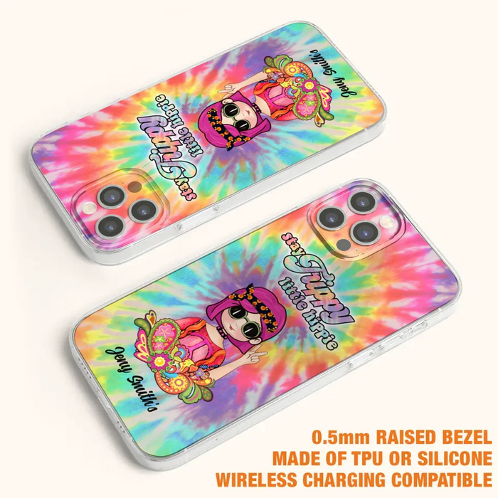 Personalized Hippie Phone Case - Stay Trippy Little Hippie - Case Phone For iPhone And Samsung