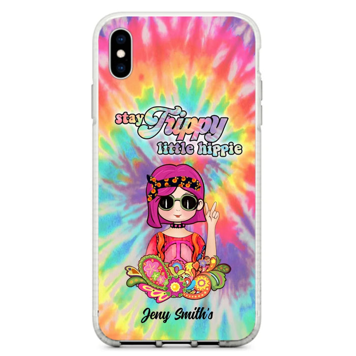 Personalized Hippie Phone Case - Stay Trippy Little Hippie - Case Phone For iPhone And Samsung