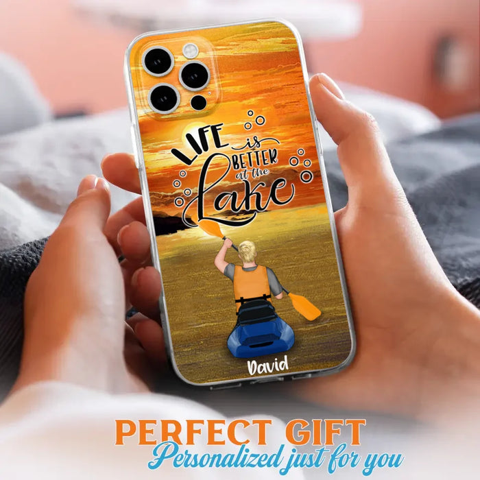 Personalized Kayak Phone Case - Man/ Woman/ Couple - Life Is Better At The Lake - Phone Case For iPhone And Samsung - FKUJGV