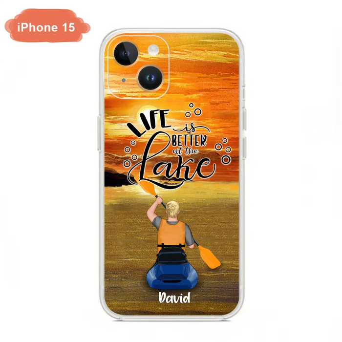 Personalized Kayak Phone Case - Man/ Woman/ Couple - Life Is Better At The Lake - Phone Case For iPhone And Samsung - FKUJGV