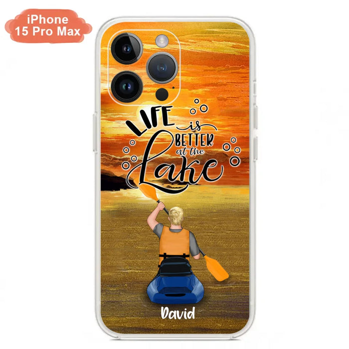 Personalized Kayak Phone Case - Man/ Woman/ Couple - Life Is Better At The Lake - Phone Case For iPhone And Samsung - FKUJGV