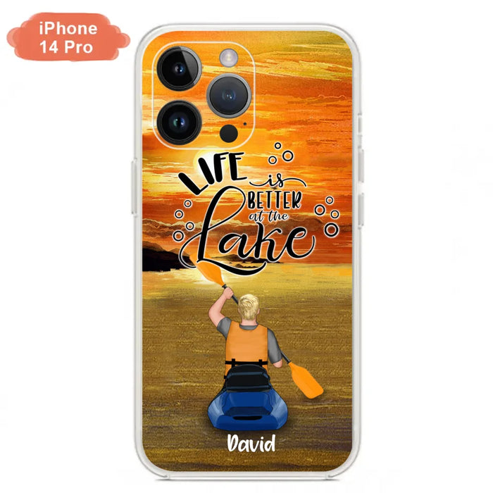 Personalized Kayak Phone Case - Man/ Woman/ Couple - Life Is Better At The Lake - Phone Case For iPhone And Samsung - FKUJGV