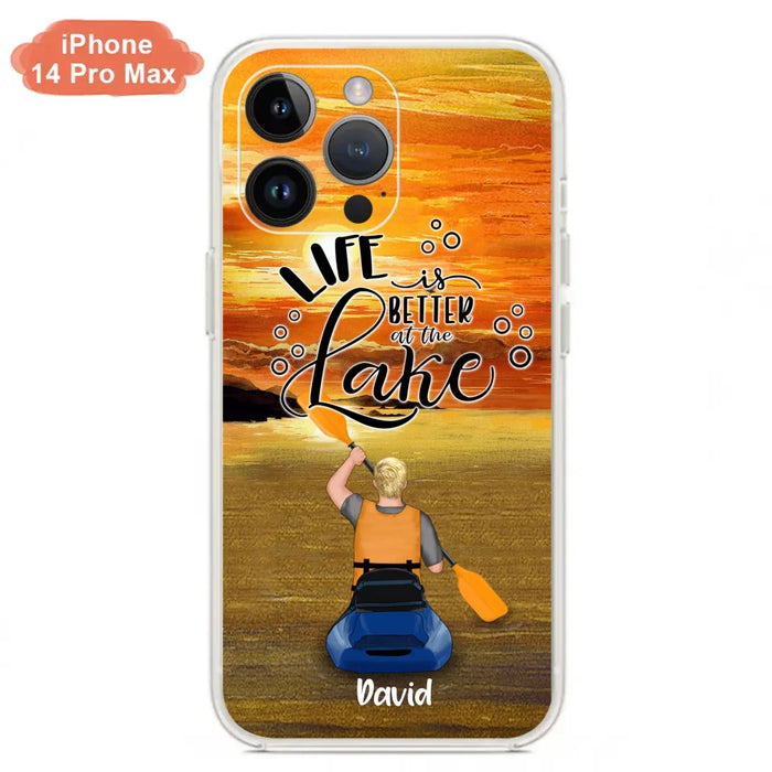 Personalized Kayak Phone Case - Man/ Woman/ Couple - Life Is Better At The Lake - Phone Case For iPhone And Samsung - FKUJGV