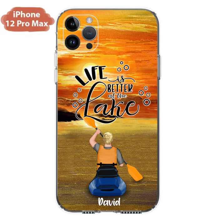 Personalized Kayak Phone Case - Man/ Woman/ Couple - Life Is Better At The Lake - Phone Case For iPhone And Samsung - FKUJGV