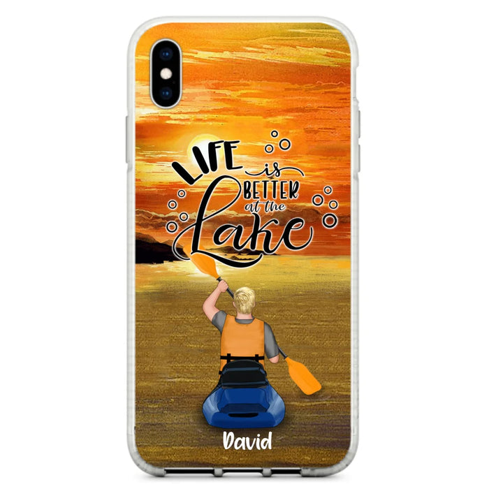 Personalized Kayak Phone Case - Man/ Woman/ Couple - Life Is Better At The Lake - Phone Case For iPhone And Samsung - FKUJGV