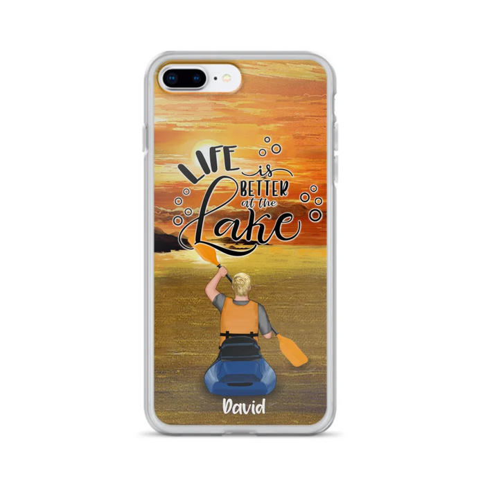 Personalized Kayak Phone Case - Man/ Woman/ Couple - Life Is Better At The Lake - Phone Case For iPhone And Samsung - FKUJGV