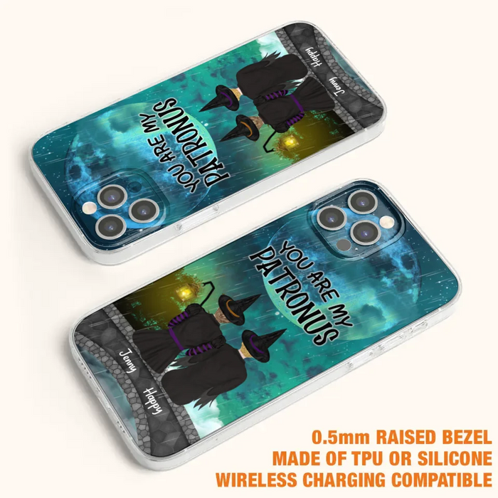 Personalized Witches Phone Case - Gift Idea For Best Friends with 2 Girls - You Are My Patronus