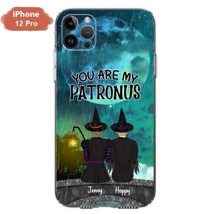 Personalized Witches Phone Case - Gift Idea For Best Friends with 2 Girls - You Are My Patronus