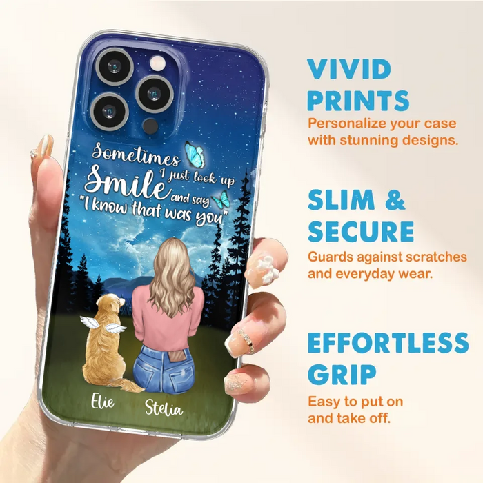 Custom Personalized Lost Pet Mom Phone Case - Girl With Upto 4 Pets - Phone Case For iPhone and Samsung - PU2YLV