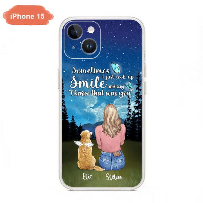 Custom Personalized Lost Pet Mom Phone Case - Girl With Upto 4 Pets - Phone Case For iPhone and Samsung - PU2YLV