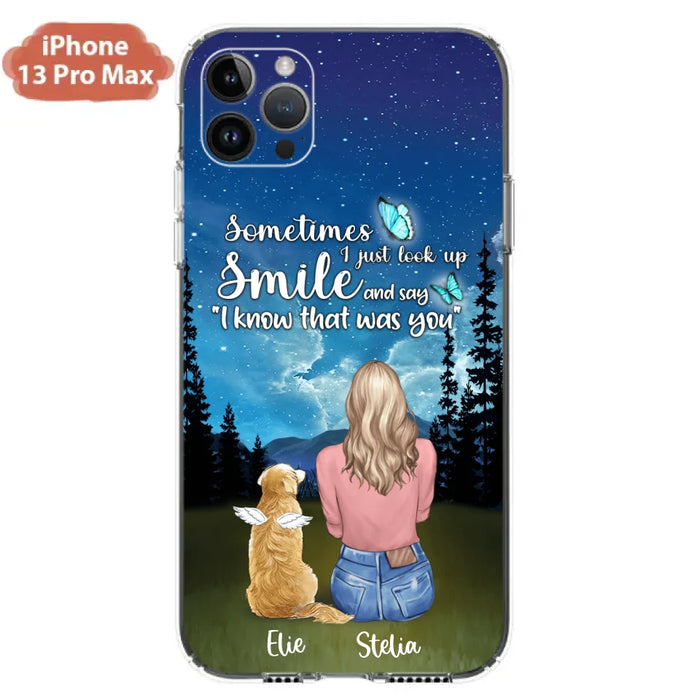 Custom Personalized Lost Pet Mom Phone Case - Girl With Upto 4 Pets - Phone Case For iPhone and Samsung - PU2YLV