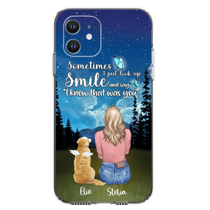 Custom Personalized Lost Pet Mom Phone Case - Girl With Upto 4 Pets - Phone Case For iPhone and Samsung - PU2YLV