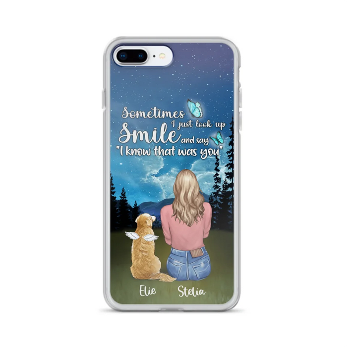 Custom Personalized Lost Pet Mom Phone Case - Girl With Upto 4 Pets - Phone Case For iPhone and Samsung - PU2YLV