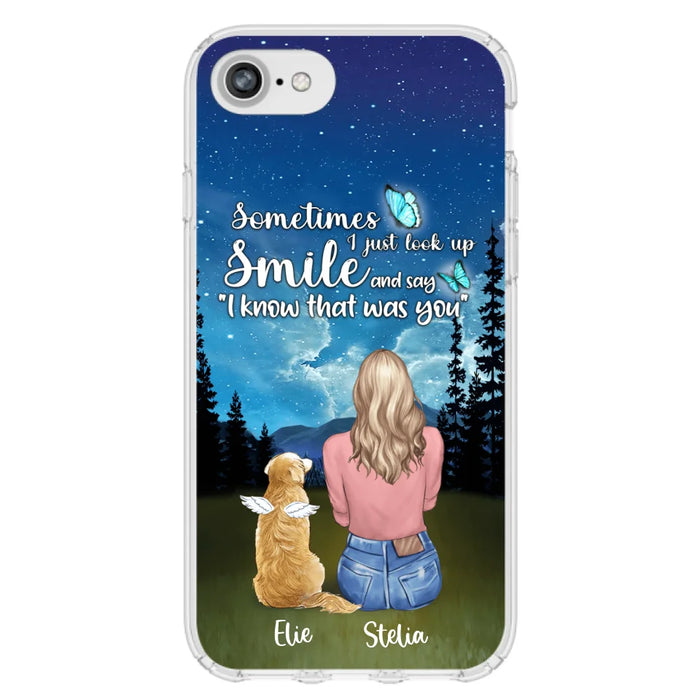 Custom Personalized Lost Pet Mom Phone Case - Girl With Upto 4 Pets - Phone Case For iPhone and Samsung - PU2YLV