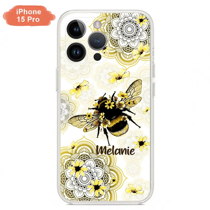 Custom Personalized Bee Phone Case - Upto 5 Bees - Gift For Bee Lovers