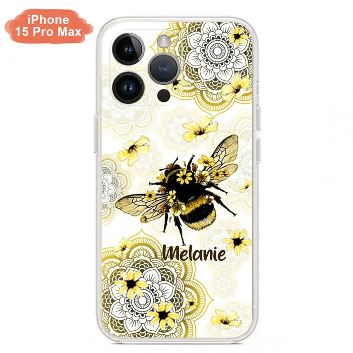 Custom Personalized Bee Phone Case - Upto 5 Bees - Gift For Bee Lovers