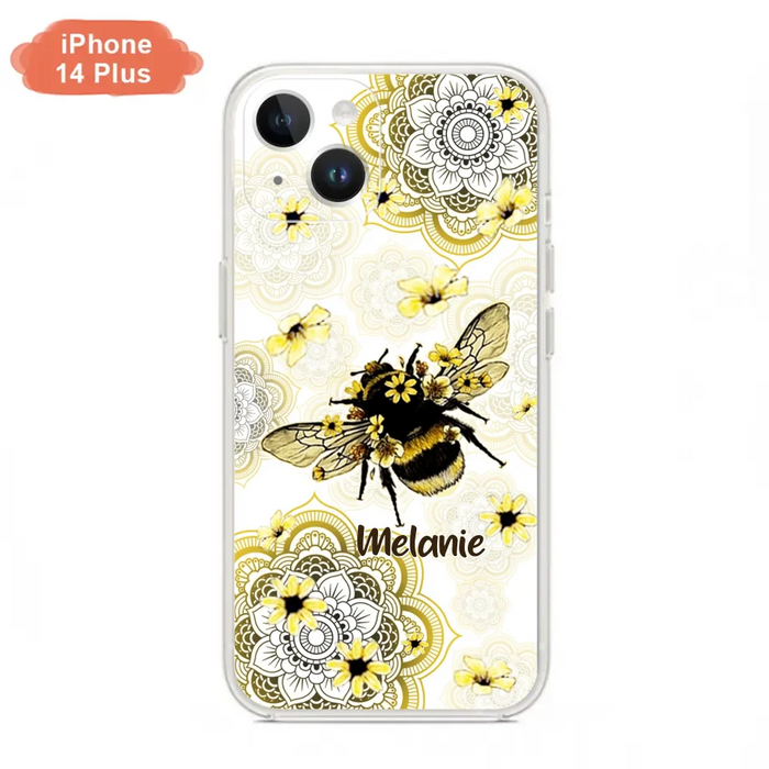 Custom Personalized Bee Phone Case - Upto 5 Bees - Gift For Bee Lovers