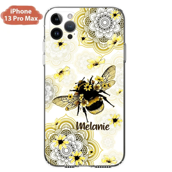 Custom Personalized Bee Phone Case - Upto 5 Bees - Gift For Bee Lovers