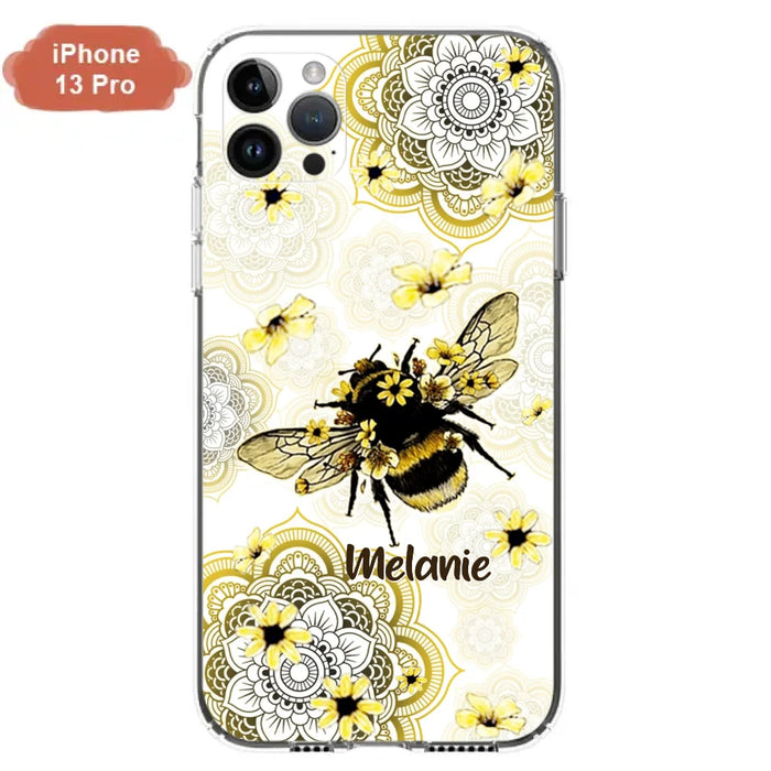 Custom Personalized Bee Phone Case - Upto 5 Bees - Gift For Bee Lovers