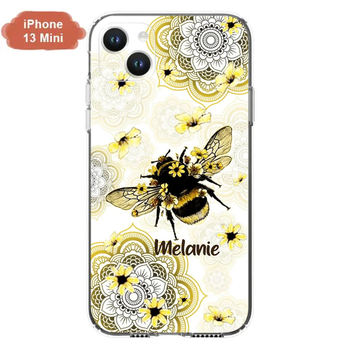 Custom Personalized Bee Phone Case - Upto 5 Bees - Gift For Bee Lovers