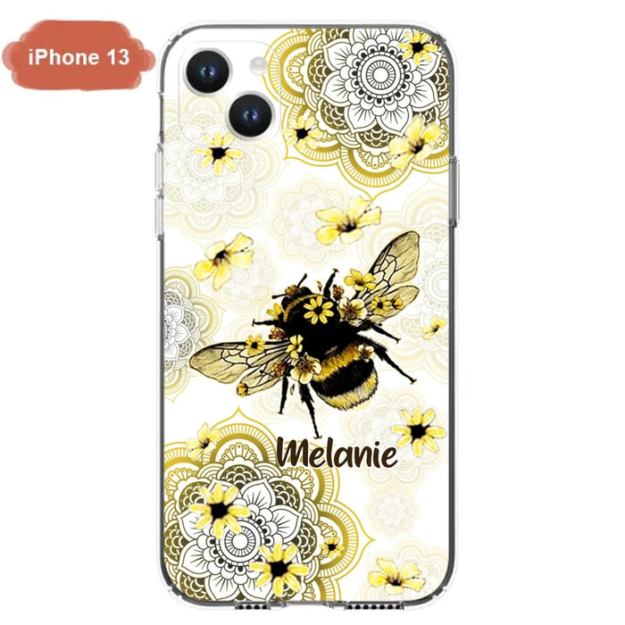 Custom Personalized Bee Phone Case - Upto 5 Bees - Gift For Bee Lovers