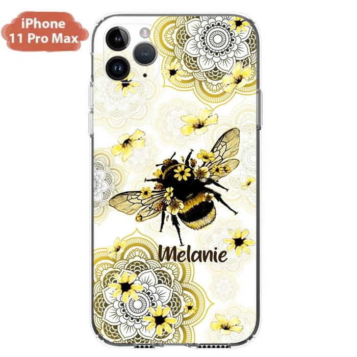 Custom Personalized Bee Phone Case - Upto 5 Bees - Gift For Bee Lovers