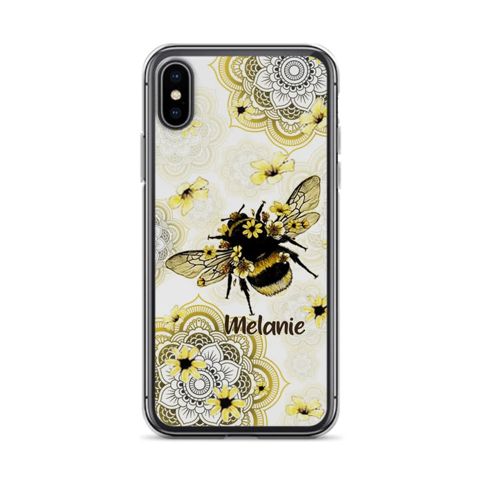 Custom Personalized Bee Phone Case - Upto 5 Bees - Gift For Bee Lovers