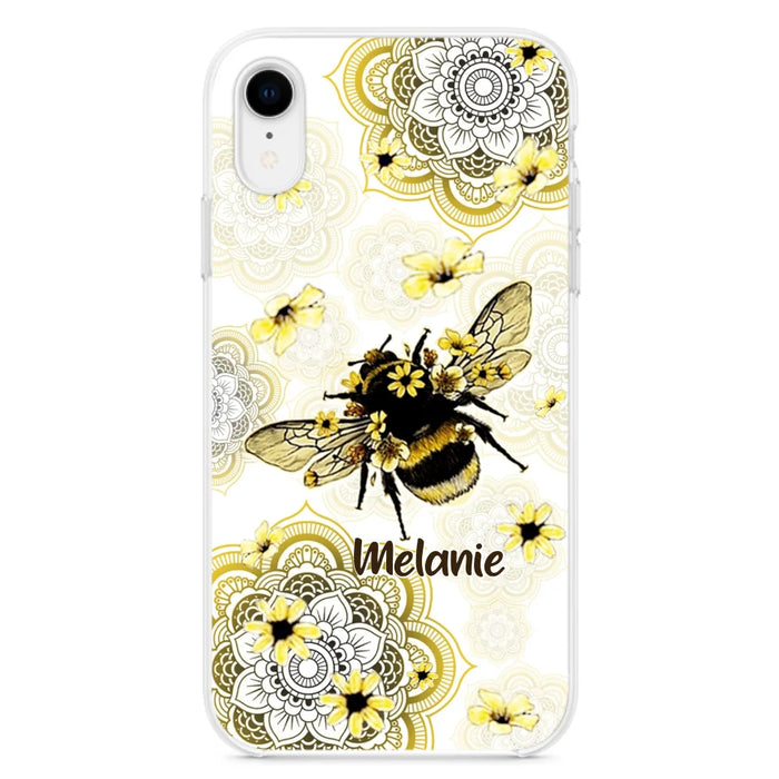 Custom Personalized Bee Phone Case - Upto 5 Bees - Gift For Bee Lovers