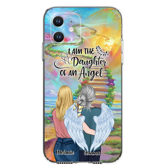 Custom Personalized Mom In The Heaven Phone Case - Mom And Daughter - Best Memorial Gift - Phone Case For iPhone And Samsung