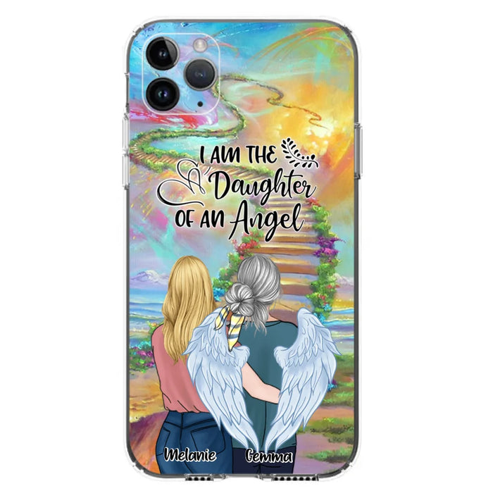 Custom Personalized Mom In The Heaven Phone Case - Mom And Daughter - Best Memorial Gift - Phone Case For iPhone And Samsung