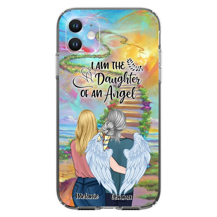 Custom Personalized Mom In The Heaven Phone Case - Mom And Daughter - Best Memorial Gift - Phone Case For iPhone And Samsung