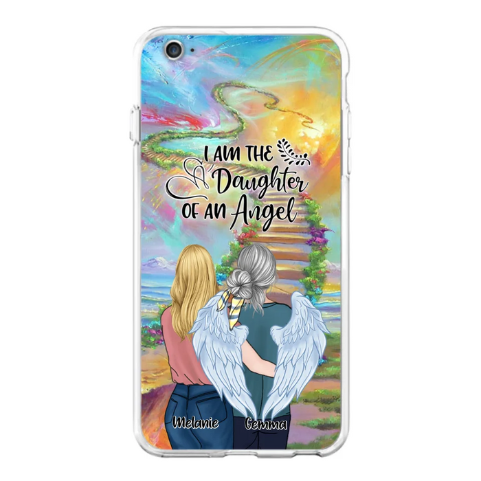 Custom Personalized Mom In The Heaven Phone Case - Mom And Daughter - Best Memorial Gift - Phone Case For iPhone And Samsung