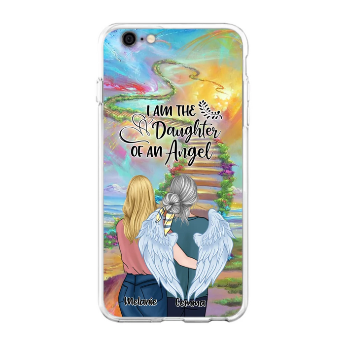 Custom Personalized Mom In The Heaven Phone Case - Mom And Daughter - Best Memorial Gift - Phone Case For iPhone And Samsung